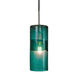 Envisage VI 1 Light 5 inch Brushed Nickel Mini Pendant Ceiling Light in Envisage Teal 