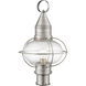Newburyport 1 Light 20 inch Brushed Nickel Outdoor Post Top Lantern