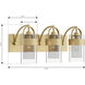 Ravik 3 Light 24 inch Legacy Brass Vanity Wall Light
