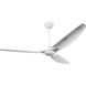 Haiku 84 inch White with Brushed Aluminum Blades Outdoor Ceiling Fan