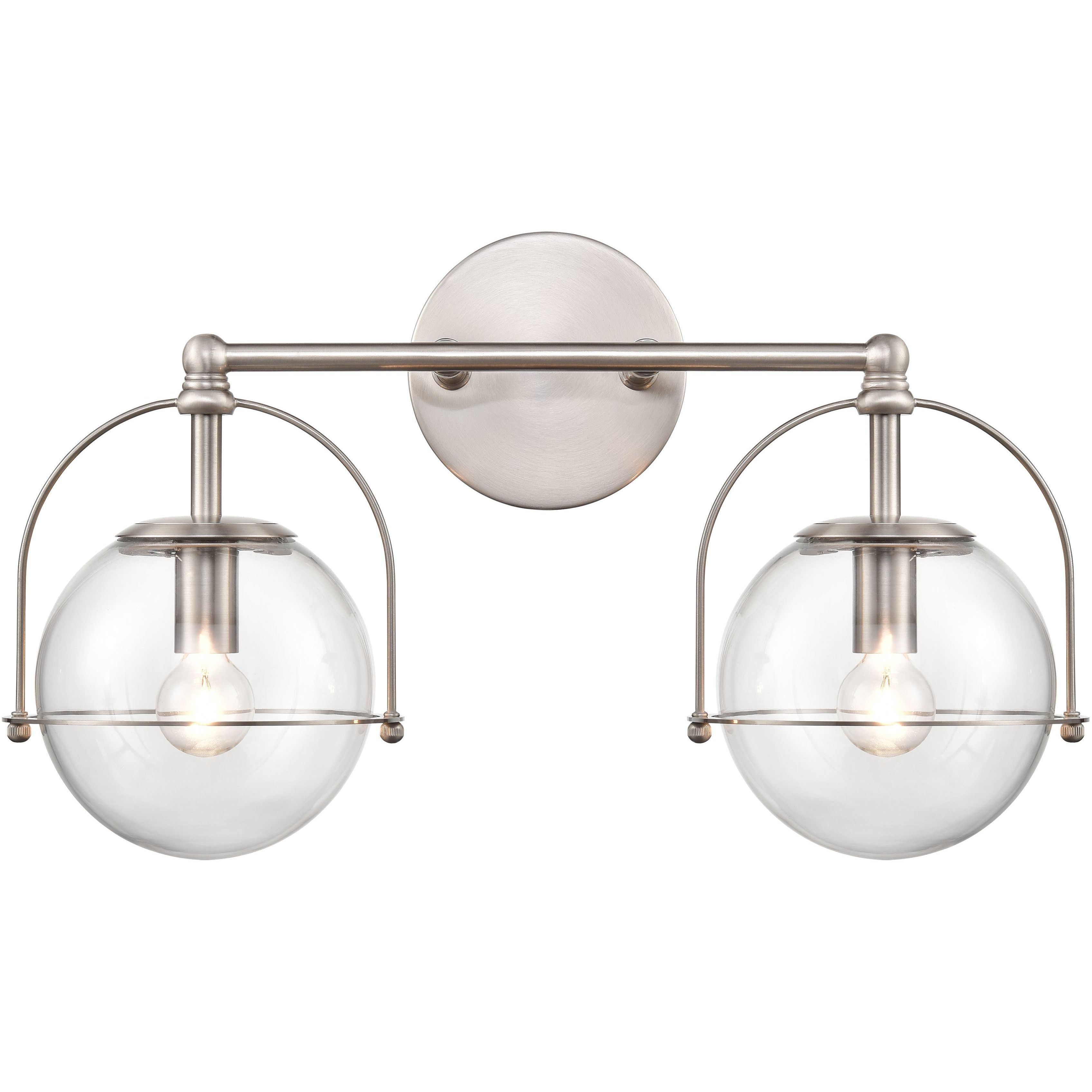 Langford 2 Light 17 inch Satin Nickel Vanity Light Wall Light