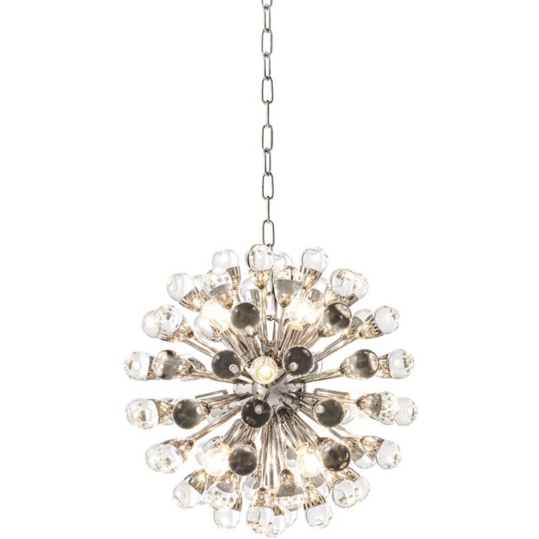 Anto 12 Light 19.69 inch Nickel Chandelier Ceiling Light, Small