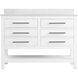 Karson 48 X 34 inch White Bathroom Vanity Cabinet in Included