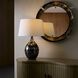 Flynn 28 inch 150 watt Black/Silver Marbled Reactive and Polished Nickel Table Lamp Portable Light