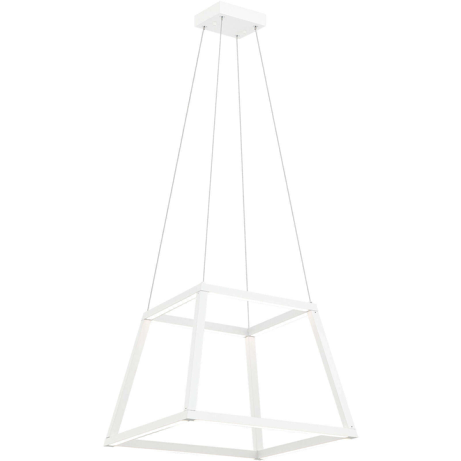 Carlington LED 16 inch Matte White Chandelier Ceiling Light