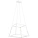 Carlington LED 16 inch Matte White Chandelier Ceiling Light
