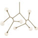 Cassius 8 Light 32 inch Champagne Bronze Chandelier Ceiling Light, Convertible
