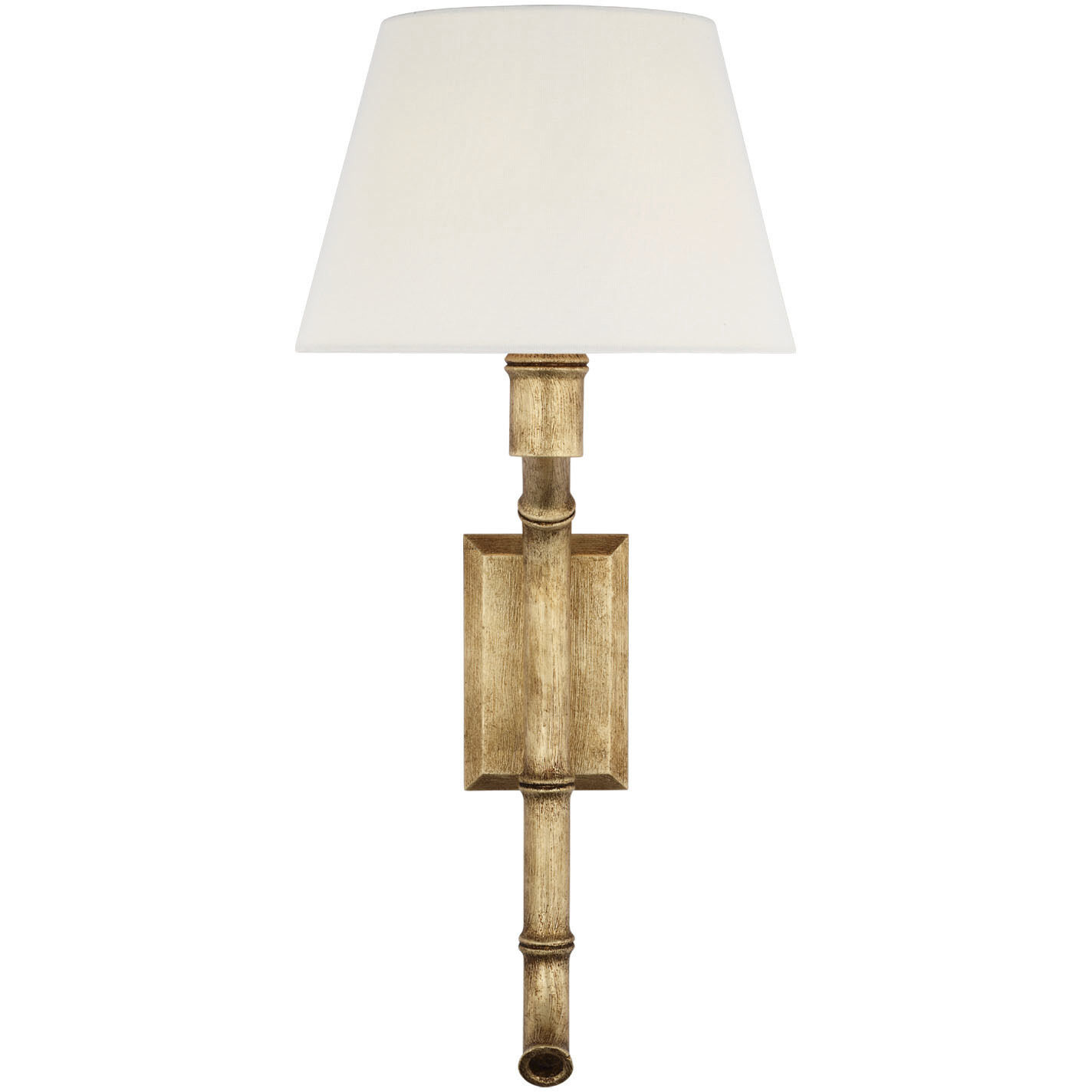 Fisher Weisman Alana LED 12 inch Gilded Plaster Curved Tail Sconce Wall Light