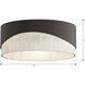 Sway 3 Light 16 inch Dark Bronze Flush Mount Ceiling Light