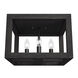Squire Manor 4 Light 12 inch Matte Black Flush Mount Ceiling Light