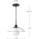 Alora Mood Francesca Pendant Ceiling Light in Matte Black