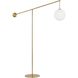 Holly 106 inch 60.00 watt Aged Brass Decorative Floor Lamp Portable Light