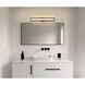 Courtney LED 31.75 inch Textured Black Vanity Light Wall Light