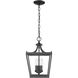 Kennedy 3 Light 10 inch Matte Black Chandelier Ceiling Light