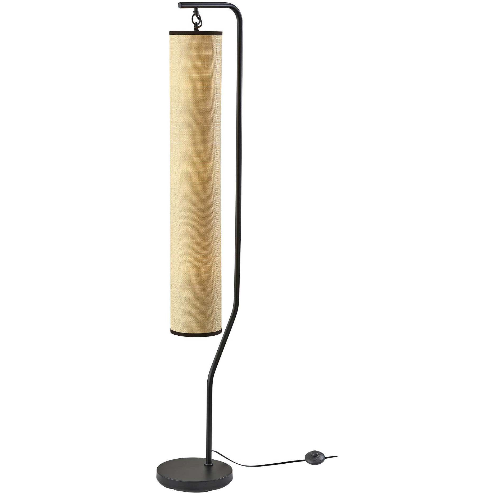 Lyons 61 inch 40.00 watt Black Floor Lamp Portable Light