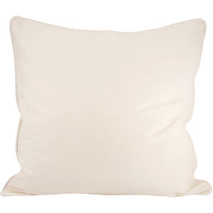 Chambray 24 inch Ivory Pillow Cover