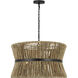 Drew & Jonathan Thurlo 3 Light 24.25 inch Midnight Black Hanging Shade Ceiling Light, Medium