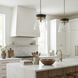 Finn 1 Light 12 inch Black Stain and Matte Brass Pendant Ceiling Light