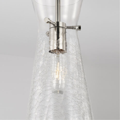 Mila 1 Light 6 inch Polished Nickel Pendant Ceiling Light