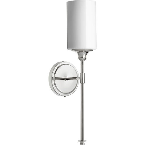 Celeste Wall Mount Wall Light in Polished Nickel, Opal