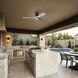 Atlas Irene-3HLK 52 inch Textured Bronze with Barn Wood Tone Blades Flush Mount Paddle Fan, Flush Mounted