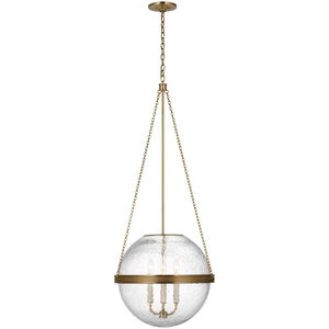 Marie Flanigan Reese LED 18.25 inch Soft Brass Globe Pendant Ceiling Light
