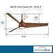 Twist 52 inch Distressed Koa Indoor Ceiling Fan, Wifi