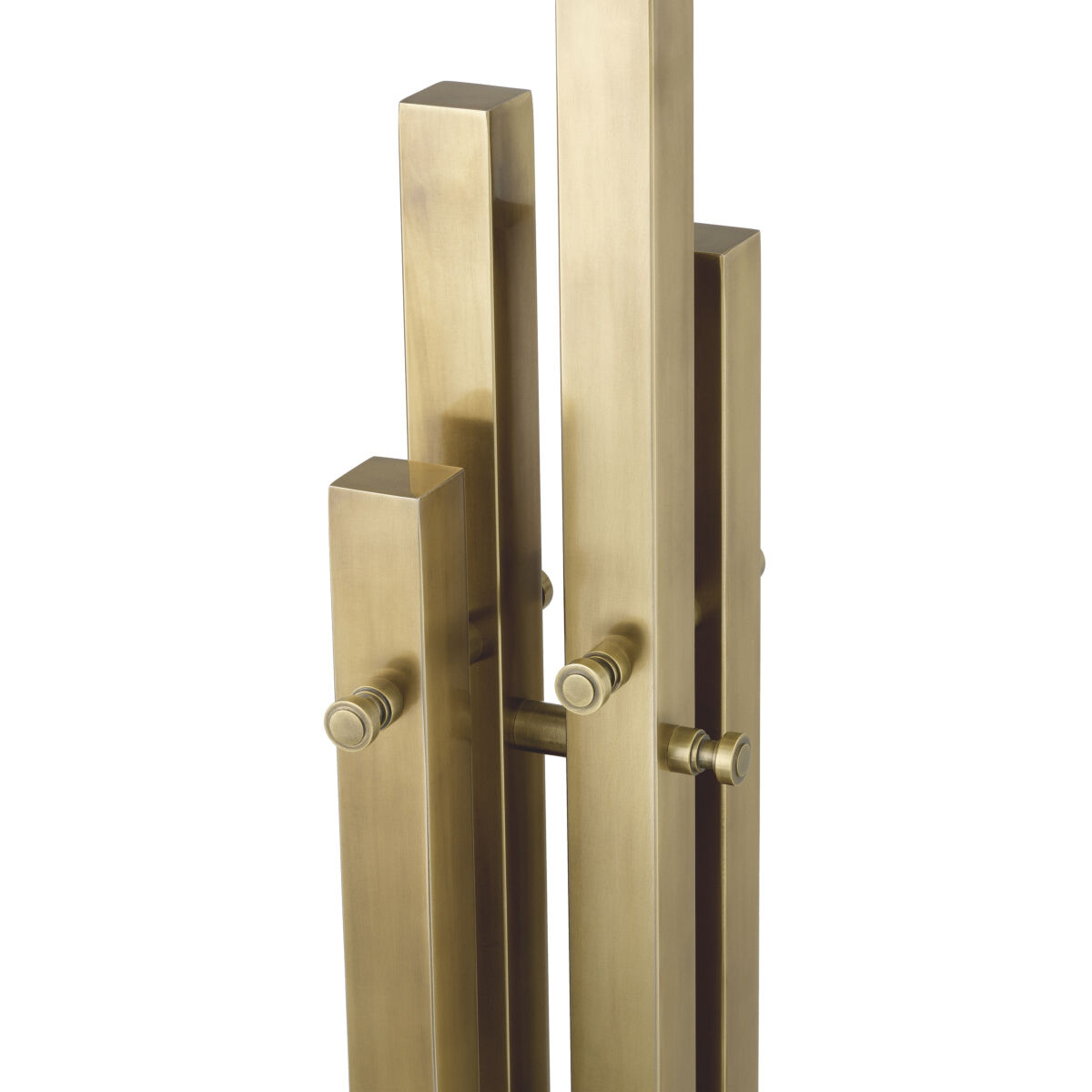 Destino 35.43 inch 40 watt Vintage Brass with Travertine Base Table Lamp Portable Light