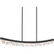 Arcus 1 Light 57.13 inch Satin Brushed Black Linear Pendant Ceiling Light