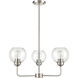 Astoria 3 Light 23 inch Brushed Nickel Chandelier Ceiling Light