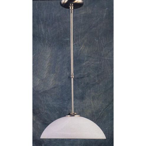Dori 1 Light 15.75 inch Nickel with White Pendant Ceiling Light