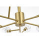 Graham 15 Light 42 inch Gold Pendant Ceiling Light