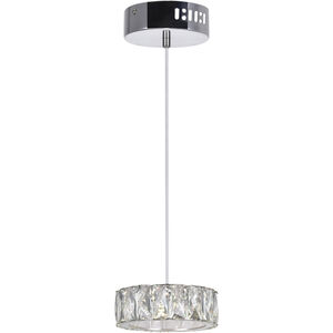 Milan LED 6 inch Chrome Down Mini Pendant Ceiling Light