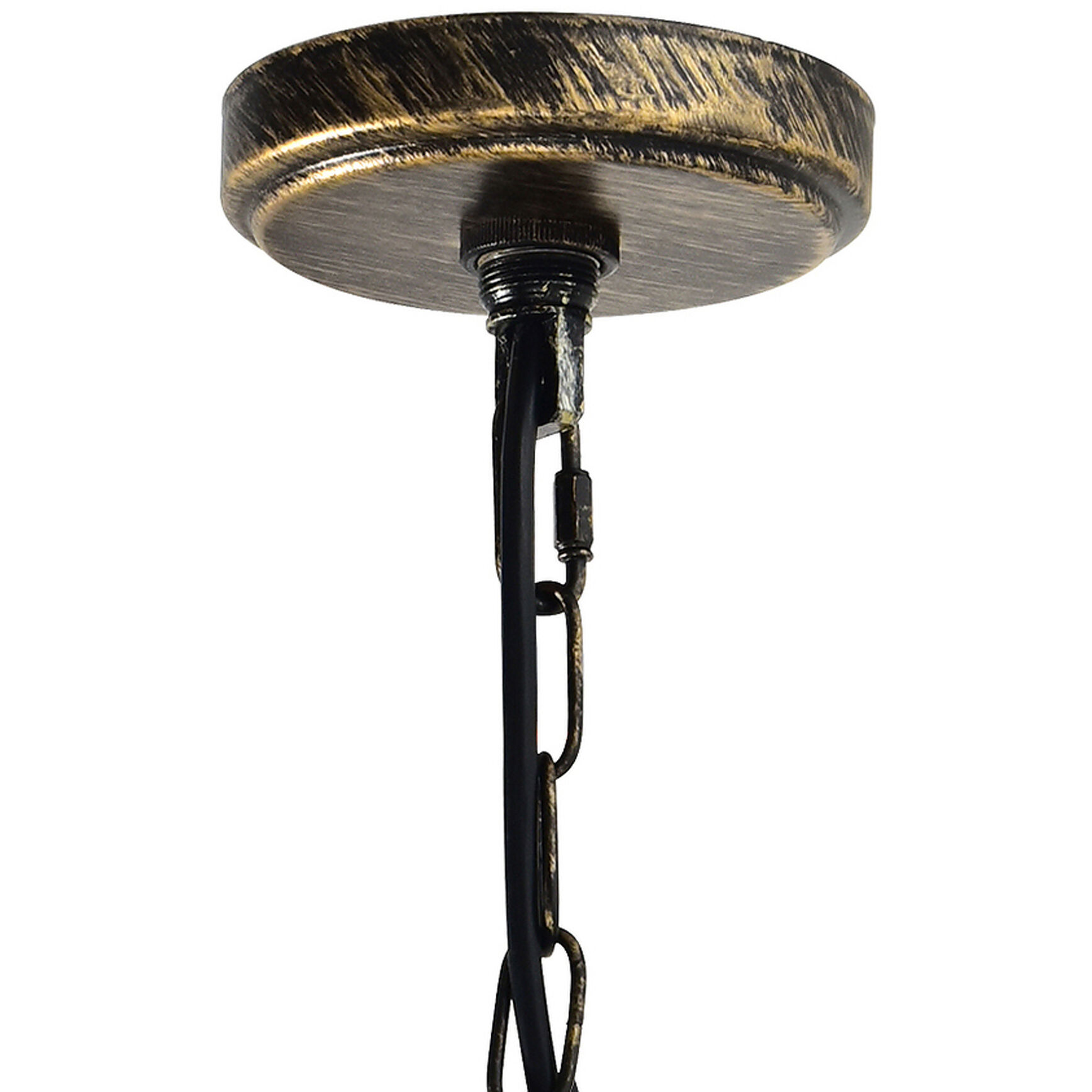 Amazon 3 Light 17 inch Antique forged copper Up Pendant Ceiling Light