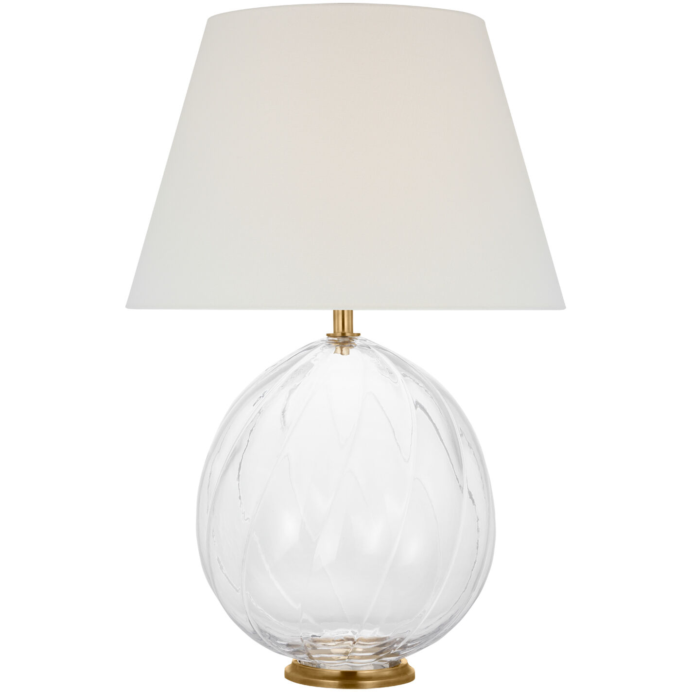 Julie Neill Talia 29.25 inch 5.00 watt Clear Glass Cordless Table Lamp Portable Light, Medium