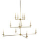 New Traditional 4 Light Brass Chandelier Ceiling Light