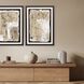 Abstract Collection Modern Rubbed Matte Espresso Wood With Honeycomb Embossing Framed Art
