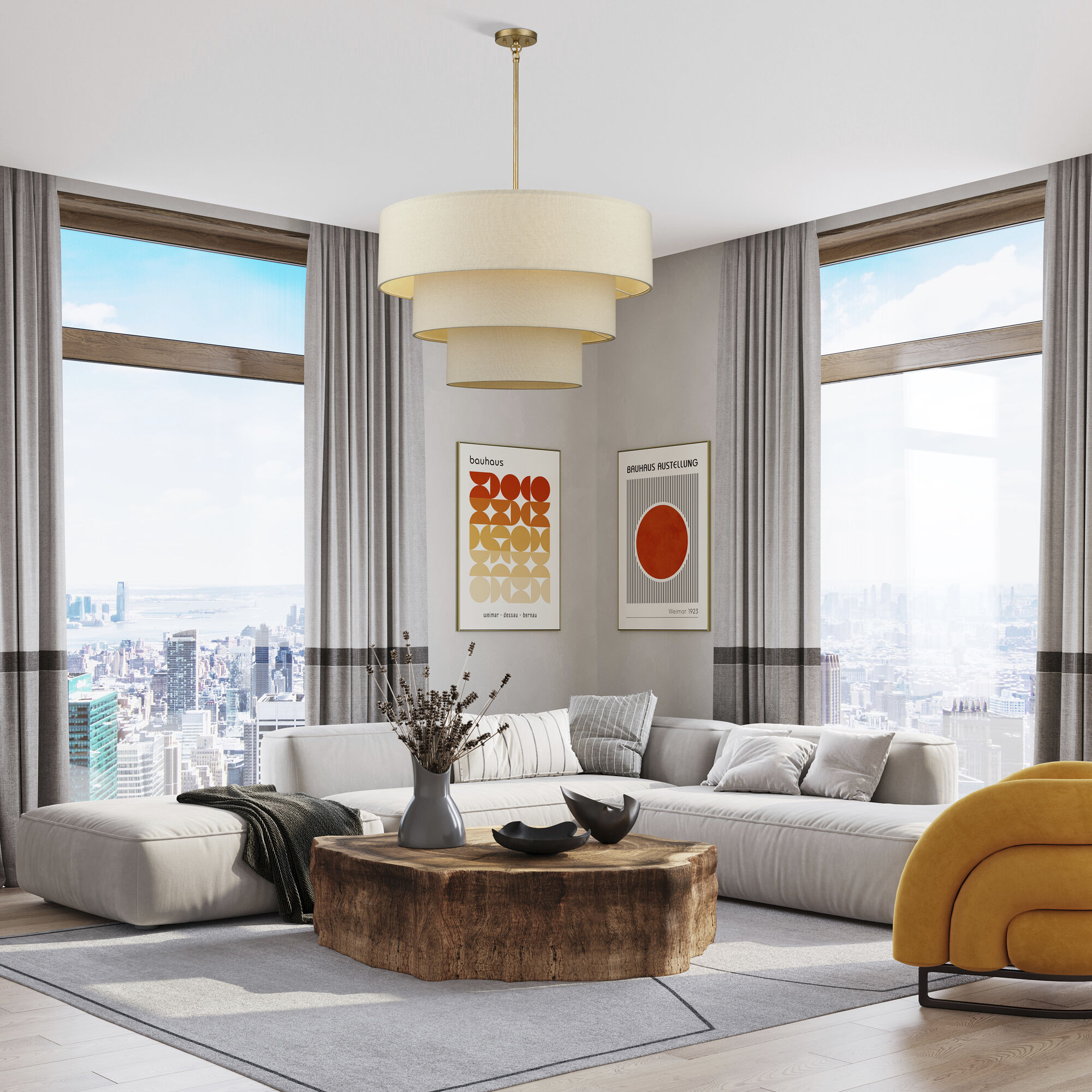 Bellingham 8 Light 32 inch Antique Gold Leaf Pendant Chandelier Ceiling Light, Large