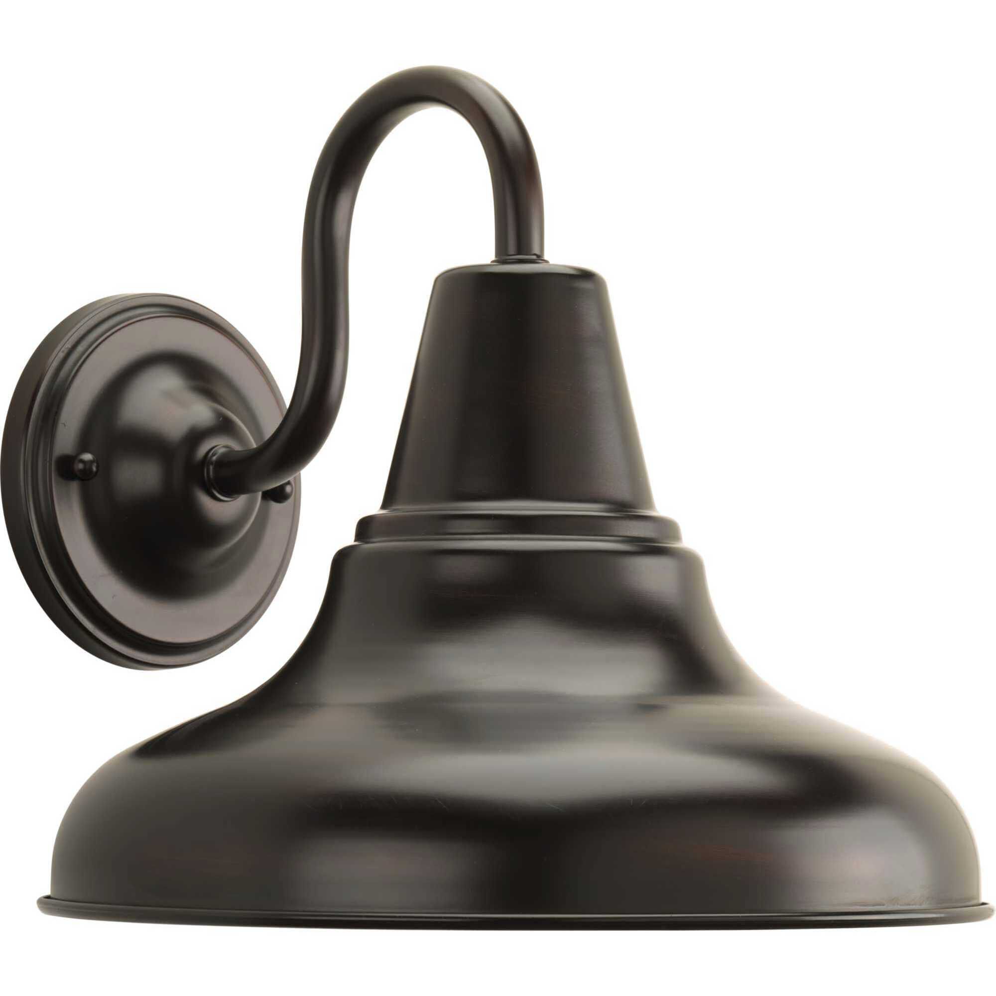 District Outdoor Wall Lantern in Antique Bronze, Standard Lamping, Large