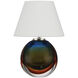 Voyage 12 inch 3 watt Green and Blue and Amber and Clear Cordless Table Lamp Portable Light