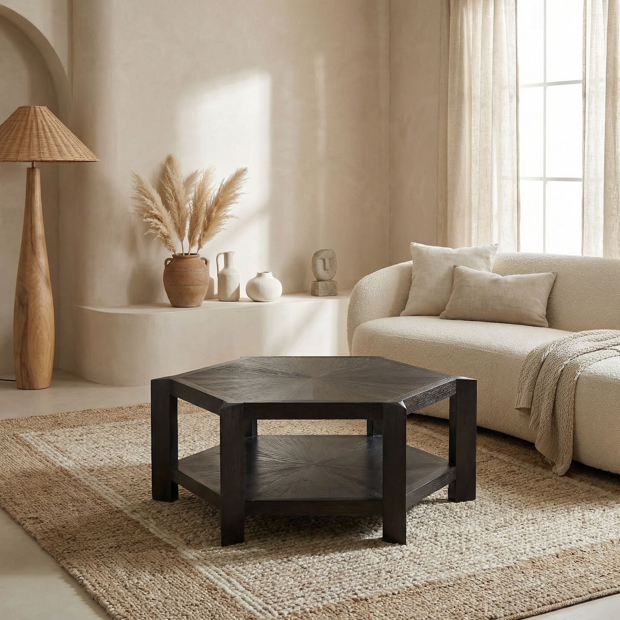 Yuhuda 46 X 46 inch Sombre Coffee Table