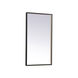 Pier 36 X 18 inch Black LED Mirror