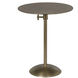 Felix 19 X 16.5 inch Antique Brass Side Table