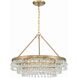 Calypso 6 Light 30 inch Vibrant Gold Chandelier Ceiling Light