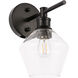 Gene 1 Light 6 inch Black Wall sconce Wall Light