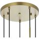 Baxter 5 Light 18 inch Satin Gold Pendant Ceiling Light