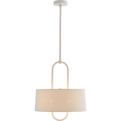 Melody 4 Light 18 inch White Gesso Pendant Ceiling Light