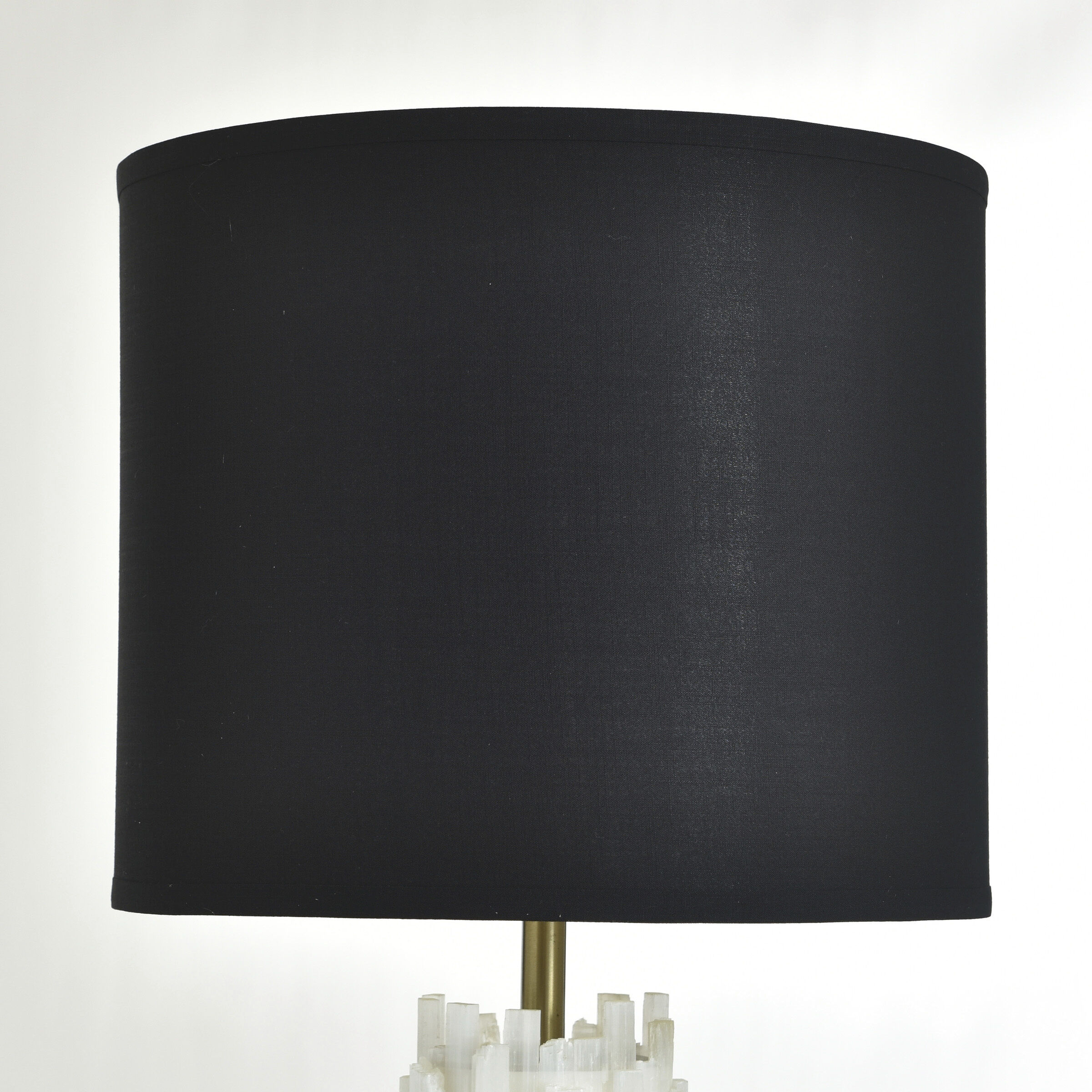 Jasper 33 inch 150 watt Black and White and Gold Leaf Table Lamp Portable Light