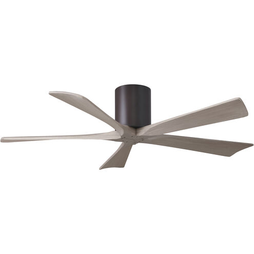 Atlas Irene-5H 52 inch Textured Bronze with Gray Ash Tone Blades Indoor/Outdoor Ceiling Fan