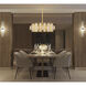 Portia 5 Light 26 inch Matte Black with True Gold Chandelier Ceiling Light